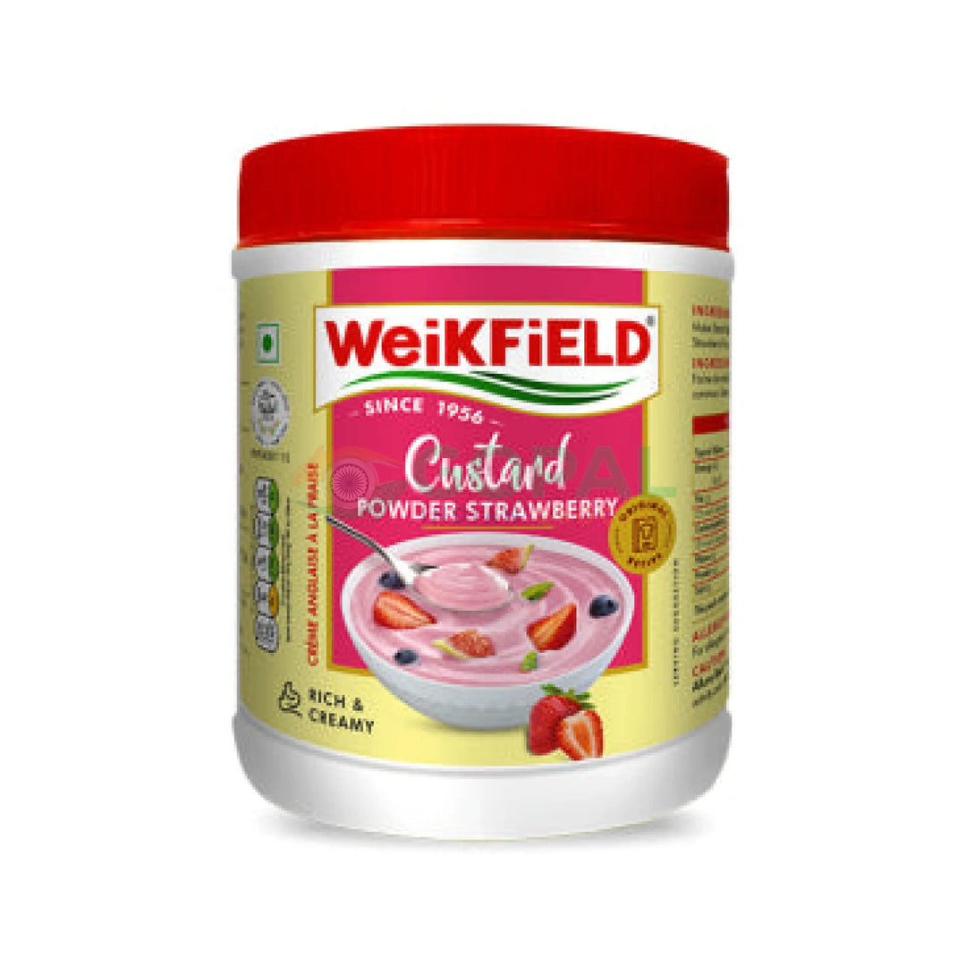 Weikfield Custard Powder Strawberry 300g - Baking