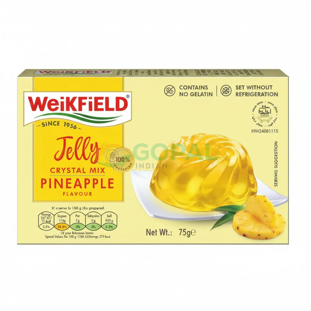Weikfield Vegetarian Jelly Pineapple 75g - Jelly
