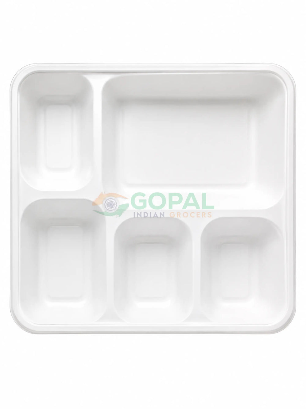 Wrap n Pac 5 Compartment Biodegradable Plate 25 PCS - Disposables