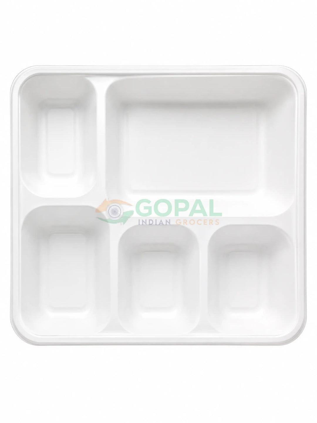 Wrap n Pac 5 Compartment Biodegradable Plate 25 PCS - Disposables