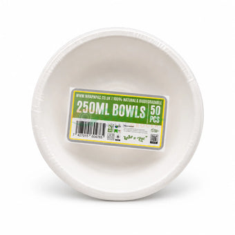 Wrap n Pac Biodegradable Bowls 50Pcs (250ml) - Disposables